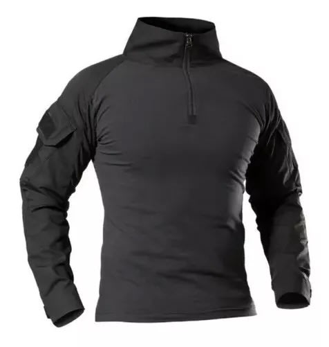 POLERA TÁCTICA MANGA LARGA NEGRO1