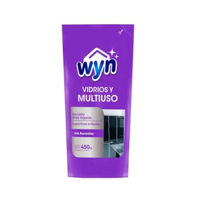 LIMPIAVIDRIO WYN MULTIUSO DOYPACK 450 ML1