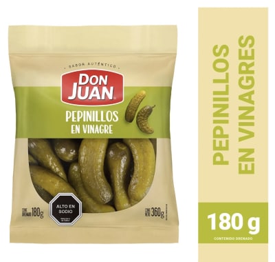 PEPINILLOS EN VINAGRE DON JUAN 180GRS1