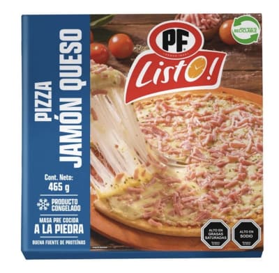 PIZZA JAMÓN QUESO PF1