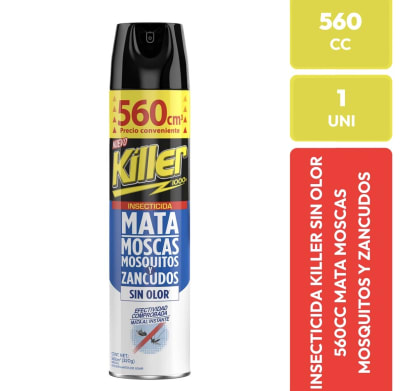INSECTICIDA KILLER MATA MOSCAS SIN OLOR 560CC1
