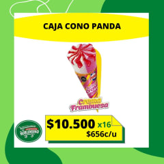 CAJA CONO CREMA FRAMBUESA 16 UNID