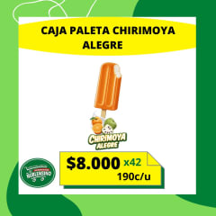 CAJA HELADO PALITO CHIRIMOYA ALEGRE 42UNIDADES