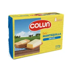 MANTEQUILLA SIN SAL COLUN 250GRS