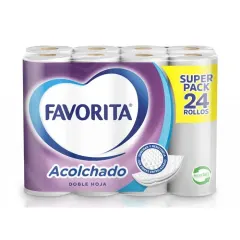 PAPEL HIGIENICO FAVORITA 24 X 22MTRS