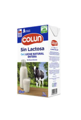 LECHE COLUN ENTERA SIN LACTOSA 1LT