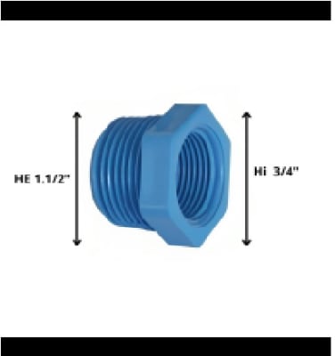BUSHING PVC 1-1/2X3/4 HOFFENS 60868
