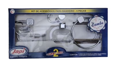 SET ACCESORIOS BAÑO JAPI SAMBA 5 PIEZAS