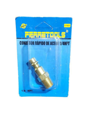 ACCESORIOS NEUMATICOS CONECTOR RAPIDO 1/4NPT HE F7003 FERRETOOLS