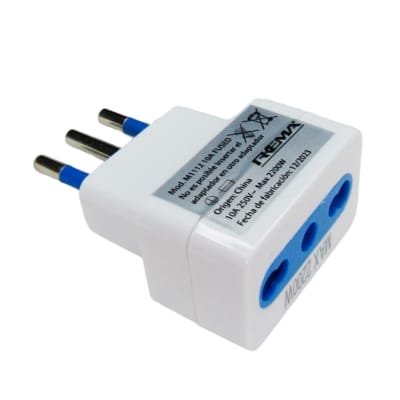 ADAPTADOR MACHO ELECTRICO 16-10AMP 250V 2200W PHILCO