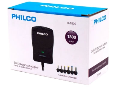 ADAPTADOR MULTIVOLTAJE  ELIMINADOR DE PILAS PHILCO 1800MAH