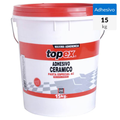 ADHESIVO CERAMICA MURO FLEXIBLE TOPEX AC 15KG