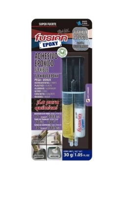 ADHESIVO EPOXICO FUSION EPOXY LIQUIDO FLEXIBLE JERINGA 5MIN 30G