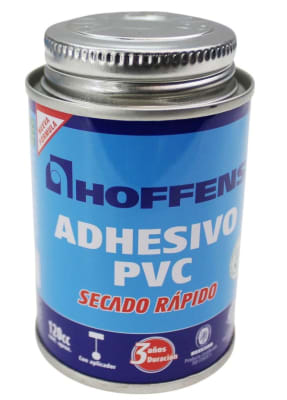 ADHESIVO PVC LATA SECADO RAPIDO 120CC HOFFENS