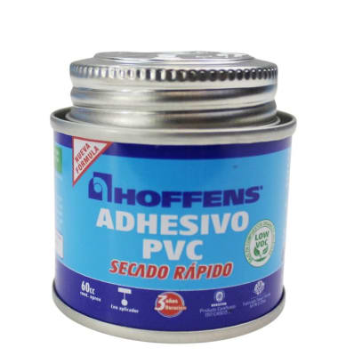 ADHESIVO PVC  LATA SECADO RAPIDO 60CC HOFFENS