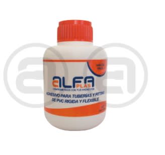 ADHESIVO PVC 250 CC ALFA PLAS