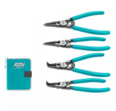 JUEGO DE ALICATES TOTAL SACA SEGUROS 4PCS 180mm 7