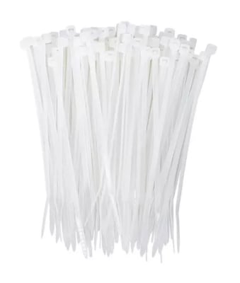 AMARRA PLASTICA BLANCA FIXTEC 2,5X100MM 100UNID