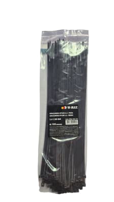 AMARRAS PLASTICAS NEGRAS 3.6X280MM (100U)