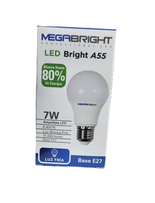 AMPOLLETA LED MEGABRIGTH 7W 6500K