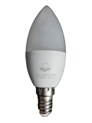 AMPOLLETA LED 7W 6500K E-14 TIPO VELA