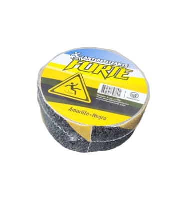 CINTA ANTIDESLIZANTE NEGRO AMARILLO FORTE 5 MTS