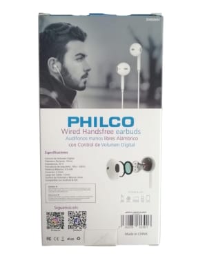 AUDIFONOS PHILCO CON MANOS LIBRES COLOR BLANCO