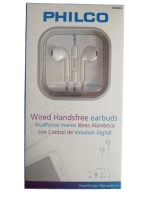 AUDIFONOS PHILCO CON MANOS LIBRES COLOR BLANCO