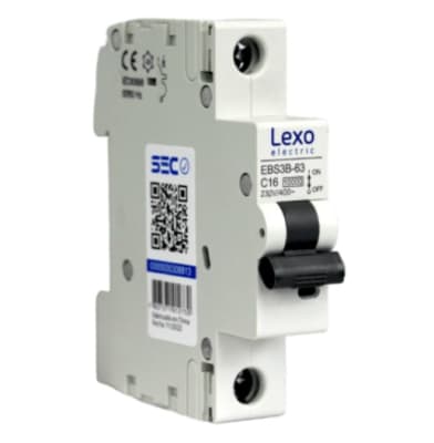 AUTOMATICO INTERRUPTOR MONOFASICO 16A LEXO