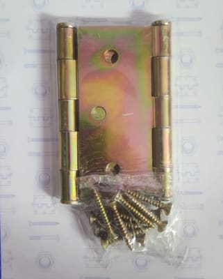 BISAGRA CUADRADA 3X3 PAR CON TORNILLOS FERROMAT