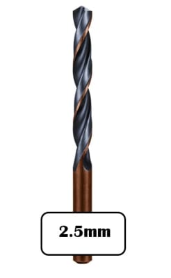 BROCA METAL HSS 2.5MM ALPEN