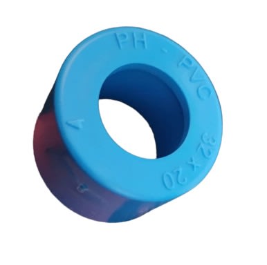 BUJE CORTO 32-20MM PVC AZUL