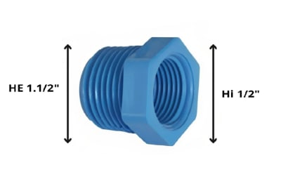 BUSHING PVC 1-1/2X1/2 HOFFENS 60867