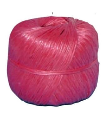 CAÑAMO PLASTICO OVILLO ROJO 10X100GR