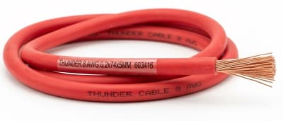 CABLE AUTO ELECTRICO 8 AWG ROJO 0.2X74X5MM THUMDER 603416