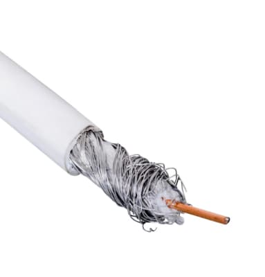 CABLE COAXIAL METRO COLOR BLANCO
