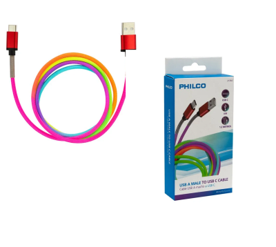 CABLE USB  A - USB TIPO C - 1.2MTS PHILCO  21354