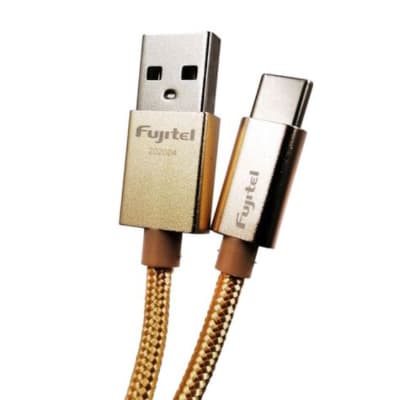 CABLE USB - TYPE C 2.1A CARGA RAPIDA FUJITEL 1MTS