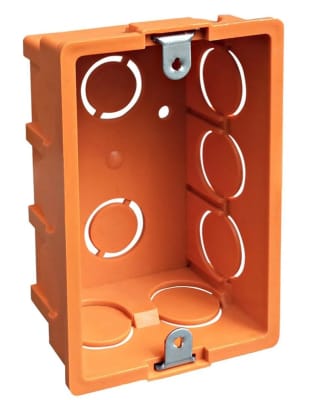 CAJA ELECTRICA SALMON LOZA C/OREJAS METALICA HOFFENS