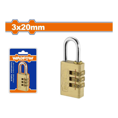 CANDADO CON  3 DIGITOS 3X20MM WPD3423