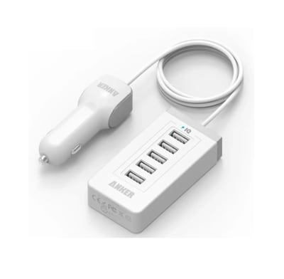 CARGADOR VEHICULO 5 PUERTOS ANKER