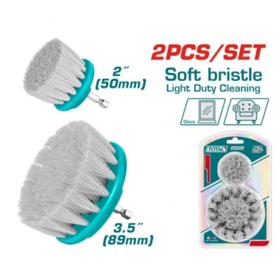 CEPILLO PARA LIMPIEZA MEDIANO BLANCO 2PCS TACS3235