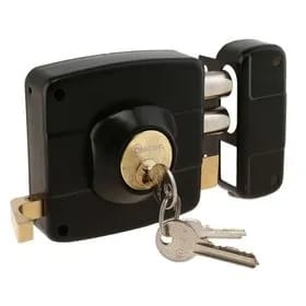 ACCESO PRINCIPAL CERRADURA SOBREPONER SAFER MOD210 NEGRA - BASH