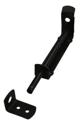 CERROJO VERTICAL PORTON  NEGRO 1/2X7