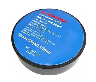 CINTA AISLANTE 18MMX20yx0.15mm STANFORD