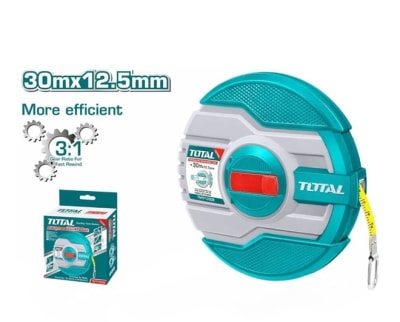 HUINCHA MEDIR TOTAL 30M X12.5MM TMTF3306 TOTAL