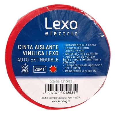 CINTA AISLANTE ROJA LEXO