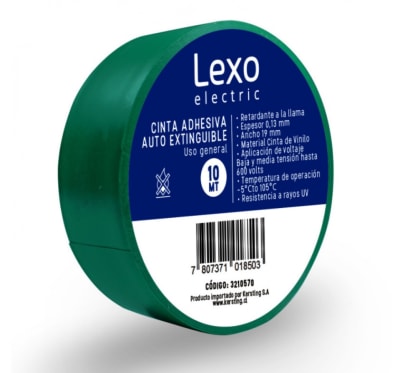 CINTA AISLANTE VERDE LEXO