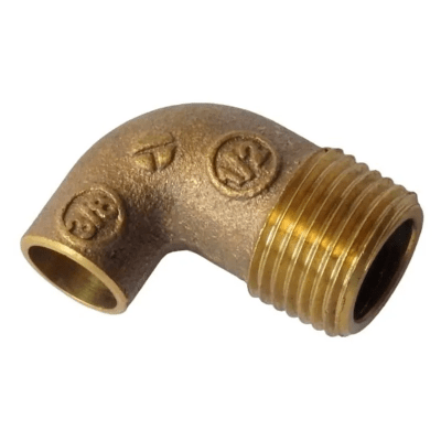 CODO BRONCE SO 3/8