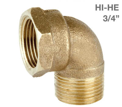 CODO BRONCE HE 3/4